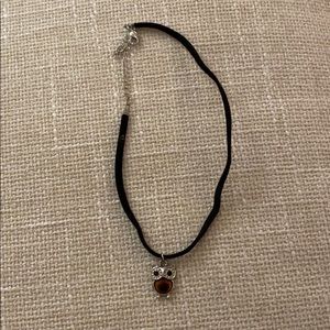 Necklace with owl pendant